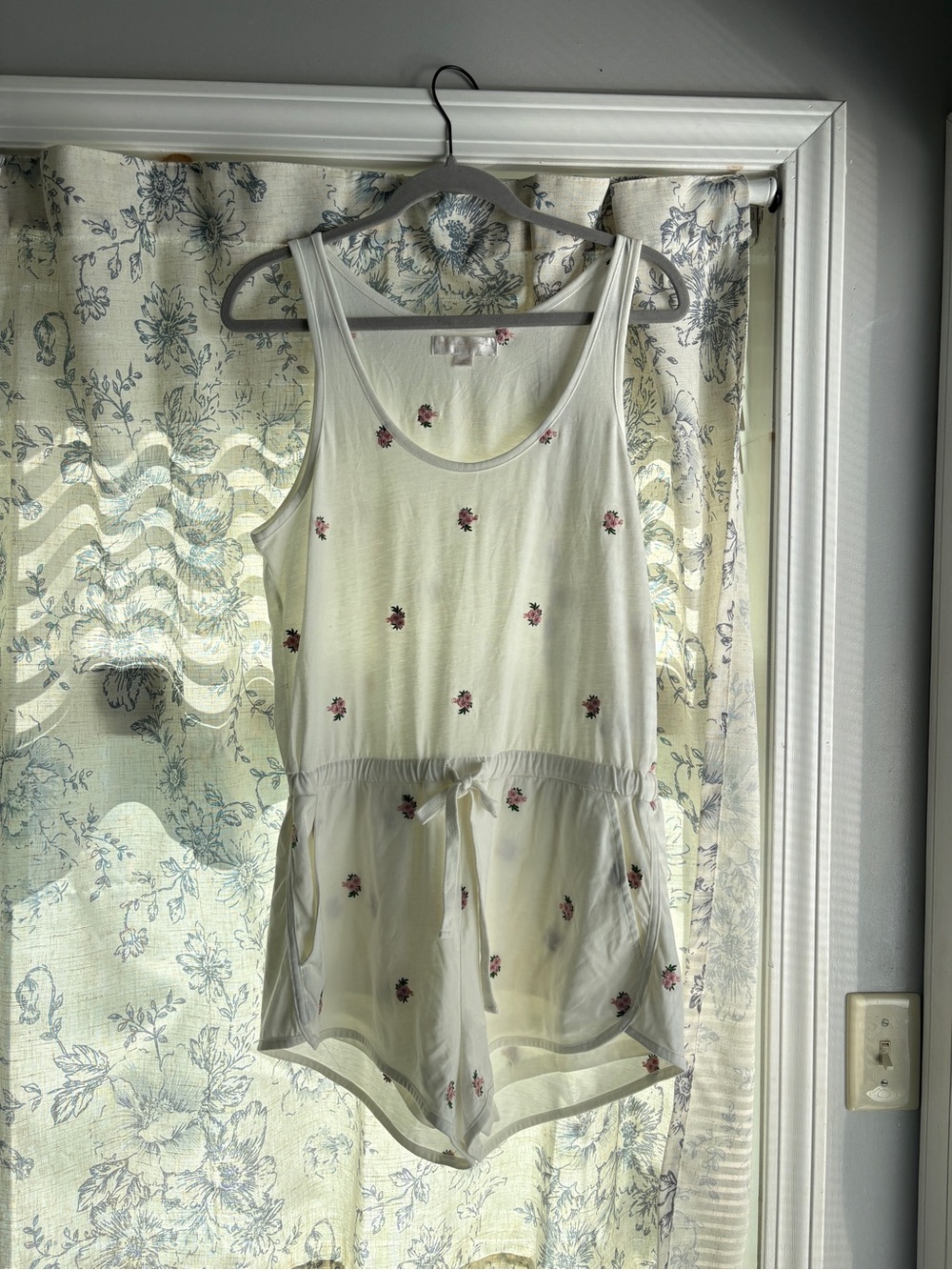 Spiritual Gangster Perfect Lounge Floral Embroidered Romper